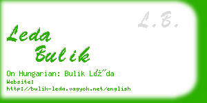 leda bulik business card